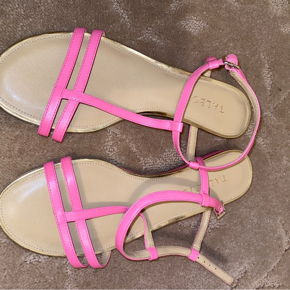 Talbots Shocking Pink Strappy Sandals. New, no box. Women’s size 6.5.